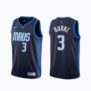 Camiseta Dallas Mavericks Trey Burke #3 Earned 2020-21 Azul