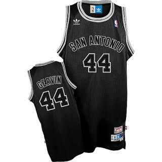 Camiseta San Antonio Spurs Gervin Spurs #44 Negro
