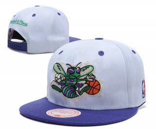 NBA Charlotte Hornets Sombrero Blanco Purpura 2015