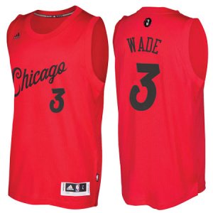 Camiseta Navidad Chicago Bulls Wade #3 Rojo