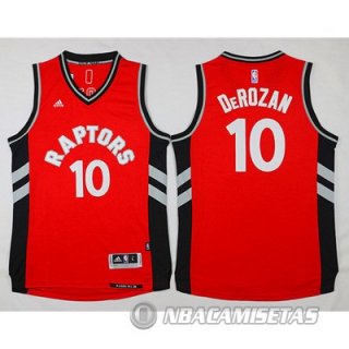 Camiseta Toronto Raptors Derozan #10 Rojo