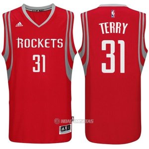 Camiseta Houston Rockets Terry #31 Rojo