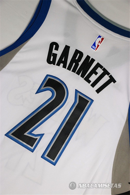 Camiseta Minnesota Timberwolves Garnett #21 Blanco [equ224] - €22.00 : Comprar camisetas de nba ...