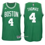 Camiseta Autentico Boston Celtics Thomas #4 Verde