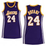 Camiseta Faldas Mujer Lakers Bryant #24 Purple