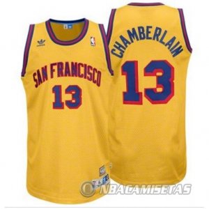 Camiseta Golden State Warriors Chamberlain #13 Amarillo