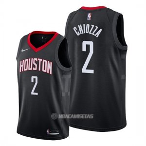 Camiseta Houston Rockets Chris Chiozza #2 Statement Negro