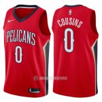 Camiseta New Orleans Pelicans Demarcus Cousins #0 Statement 2017-18 Rojo