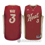 Camiseta Miami Heat Wade Navidad #3 Rojo