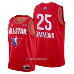 Camiseta All Star 2020 Philadelphia 76ers Ben Simmons #25 Rojo