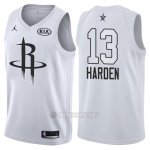 Camiseta All Star 2018 Rockets James Harden #13 Blanco
