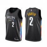 Camiseta Brooklyn Nets Blake Griffin #2 Ciudad 2020-21 Negro