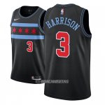 Camiseta Chicago Bulls Shaquille Harrison #3 Ciudad 2018-19 Negro