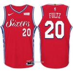 Camiseta Autentico Philadelphia 76ers Fultz #20 2017-18 Rojo