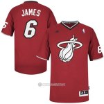 Camiseta James Miami Heat #6 Rojo