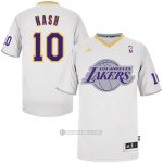 Camiseta Nash Los Angeles Lakers #10 Blanco