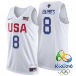 Camiseta USA 2016 Barnes #8 Blanco