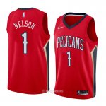Camiseta New Orleans Pelicans Jameer Nelson #1 Statement 2018 Rojo