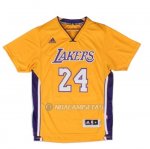 Camiseta Manga Corta Los Angeles Lakers Bryant #24 Amarillo