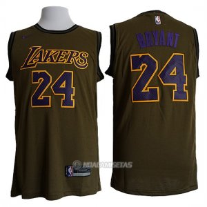 Camiseta Los Angeles Lakers Kobe Bryant #24 Nike Verde