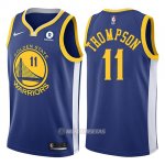 Camiseta Golden State Warriors Klay Thompson #11 2017-18 Azul