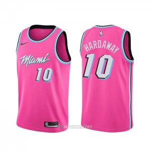 Camiseta Miami Heat Tim Hardaway #10 Earned Rosa