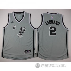 Camiseta Nino de Leonard San Antonio Spurs Gris