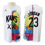 Camiseta KAWS x Jordan x NBA Blanco
