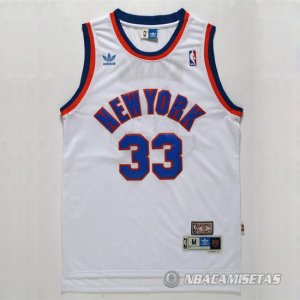 Camiseta New York Knicks Ewing #33 Blanco