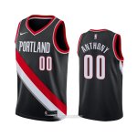 Camiseta Portland Trail Blazers Carmelo Anthony #00 Icon Negro