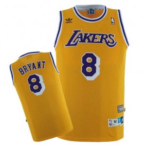 Camiseta Los Angeles Lakers Bryant #8 Amarillo
