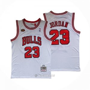 Camiseta Chicago Bulls Michael Jordan #23 Mitchell & Ness 1998 NBA Finals Blanco