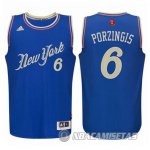 Camiseta New York Knicks Porzingis Navidad #6 Azul