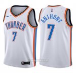 Camiseta Nino Oklahoma City Thunder Carmelo Anthony Association #7 2017-18 Blanco