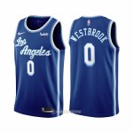 Camiseta Los Angeles Lakers Russell Westbrook #0 Classic 2021-2022 Azul