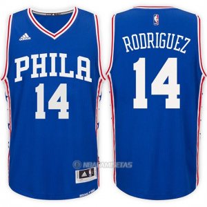 Camiseta Philadelphia 76ers Rodriguez #14 Azul
