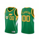 Camiseta Utah Jazz Jordan Clarkson #00 Earned 2020-21 Verde