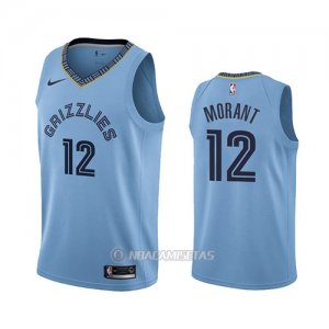 Camiseta Memphis Grizzlies Ja Morant #12 Statement 2019-20 Azul