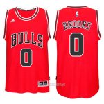 Camiseta Chicago Bulls Brooks #0 Rojo