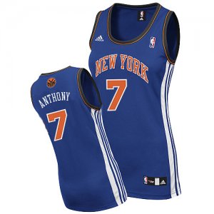 Camiseta Faldas Mujer Knicks Anthony #7 Azul