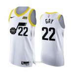 Camiseta Utah Jazz Rudy Gay #22 Association Autentico 2022-23 Blanco