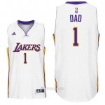 Camiseta Dia del Padre Los Angeles Lakers Dad #1 Blanco