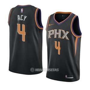 Camiseta Phoenix Suns Quincy Acy #4 Statement 2018 Negro