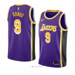 Camiseta Los Angeles Lakers Rajon Rondo #9 Statement 2018-19 Violeta