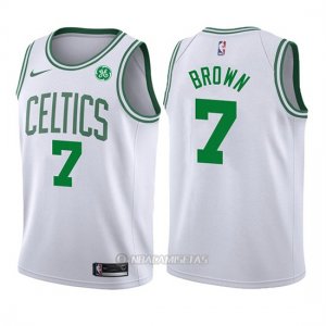 Camiseta Nino Boston Celtics Jaylen Brown Association #7 2017-18 Blanco