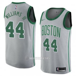 Camiseta Boston Celtics Robert Williams III #44 Ciudad 2017-18 Gris