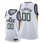 Camiseta Utah Jazz Jordan Clarkson #00 Association Edition Blanco