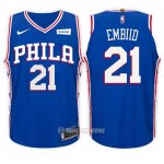 Camiseta Nino Philadelphia 76ers Joel Embiid Icon #21 2017-18 Azul