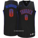 Camiseta Ambiente Oklahoma City Thunder Westbrook #0 Negro