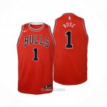 Camiseta Nino Chicago Bulls Derrick Rose #1 Icon Rojo